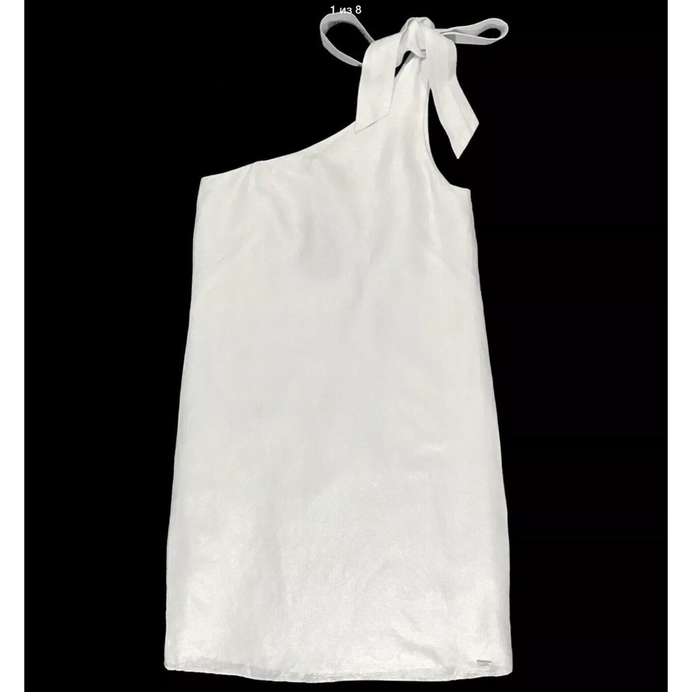 NWT AX Armani Exchange Womens Linen Metallic